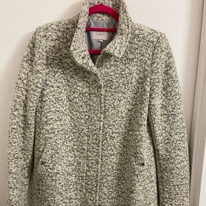 LOFT funnel neck coat size XS